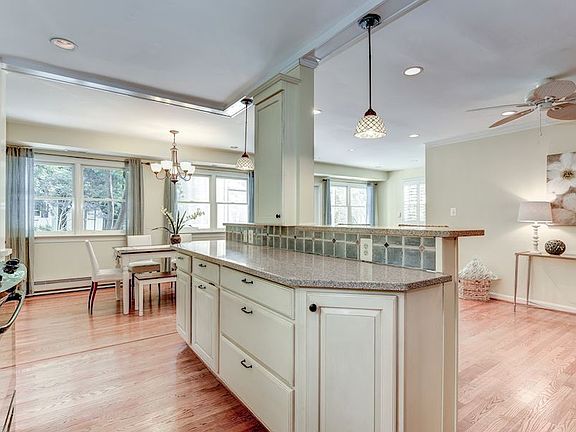 views towards gorgeous screen porch and yard