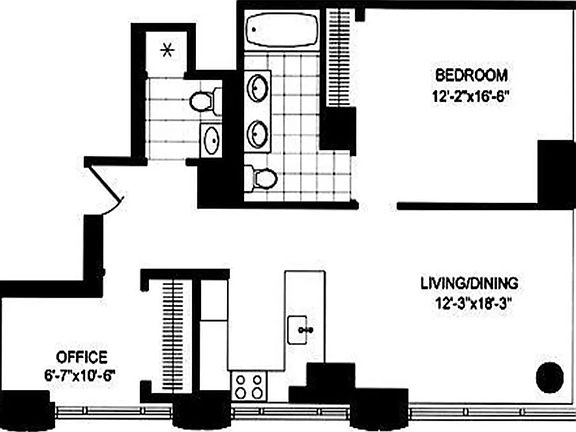 2nd image of 310 W 52nd St APT 6J