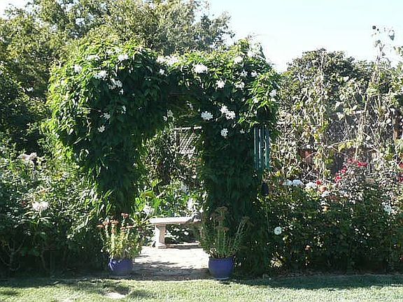 entrance organic garden