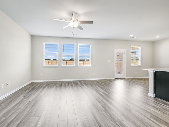 Kitchen, Living, and Dining Areas