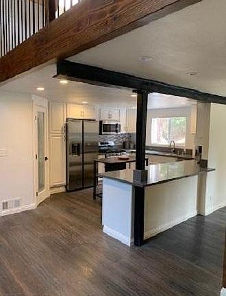 kitchen view from living room