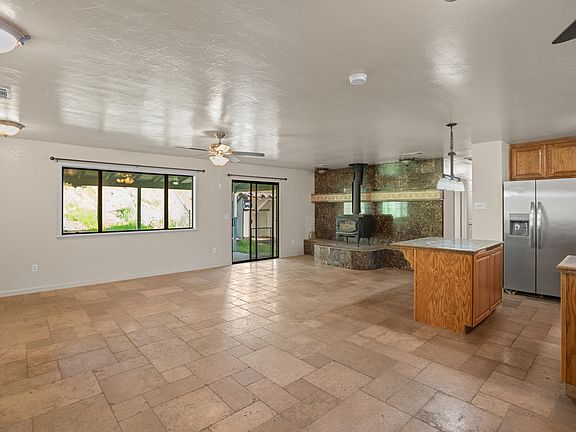 Huge open floor plan, including living room, dinning room and kitchen with spacious island.