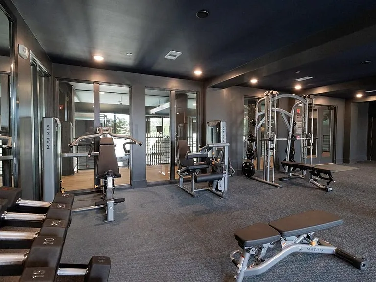 Cardio and Strength Training Fitness Center with Echelon Bikes and Fitness Mirrors