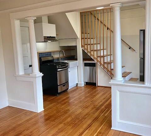 View of Kitchen - Brand new stainless steel appliances and d