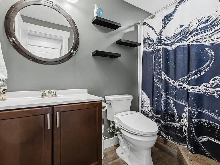 Basement bathroom