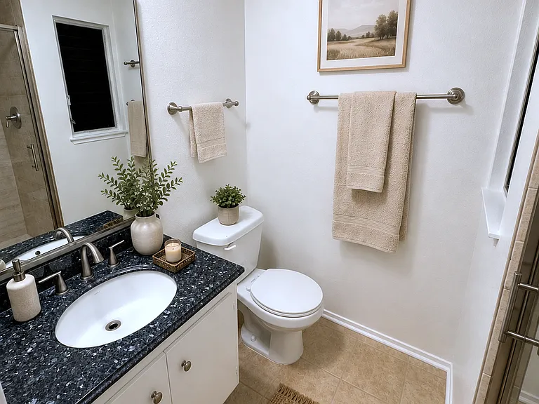 Bathroom (virtually staged)