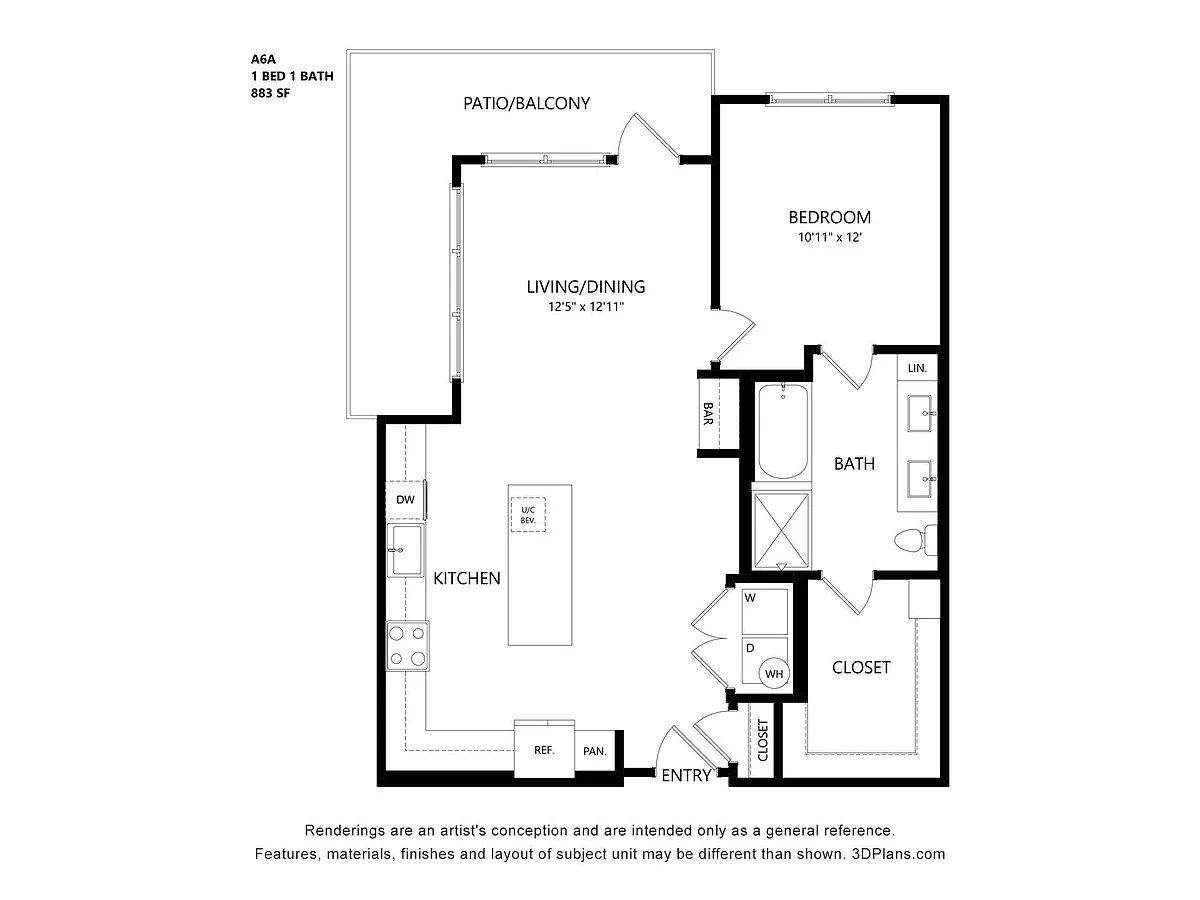 Floor plan A6A