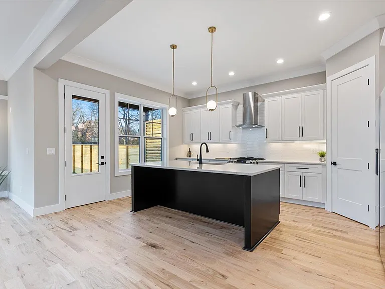 Quartz Countertops with large 8 foot by 4 foot island