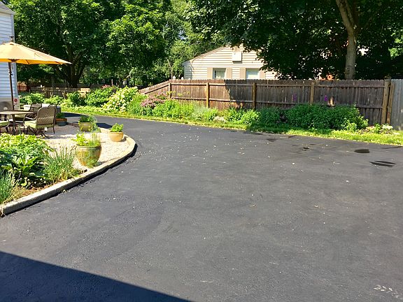 Parking, Patio & Herb Garden