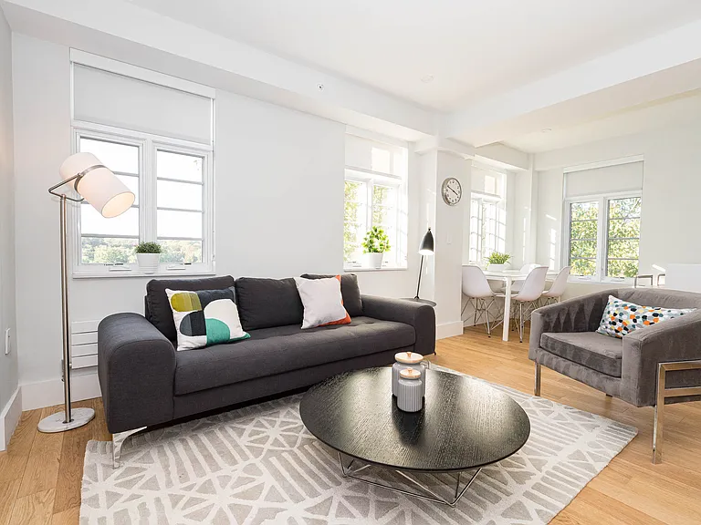 open living room with lots of natural light and great views