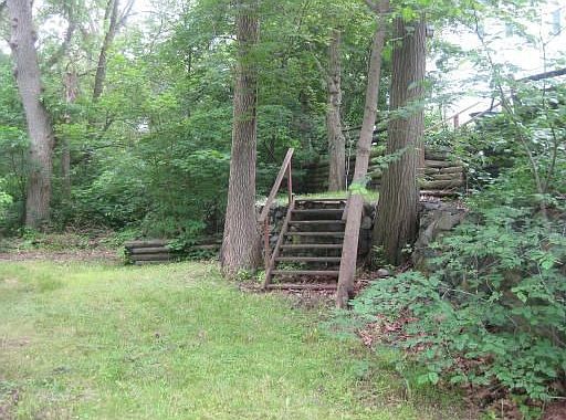Lower back yard stairs