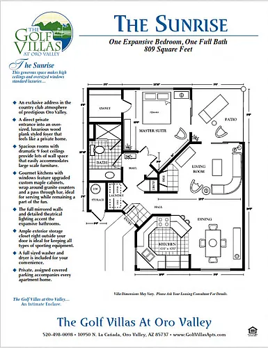 Floor plan Sunrise