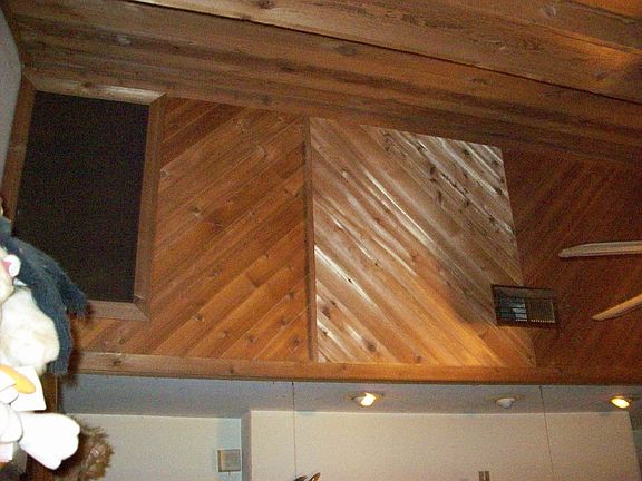 Vaulted Ceiling in Living Room