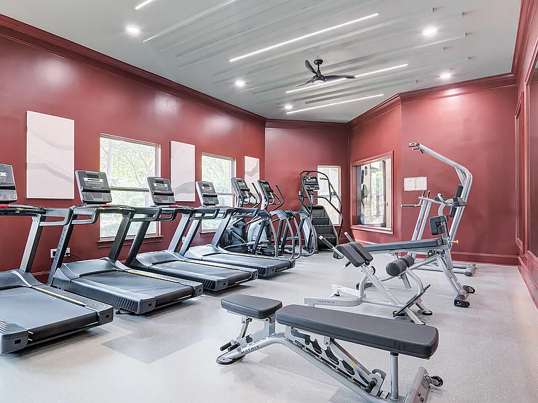 Newly renovated fitness center with cardio equipment
