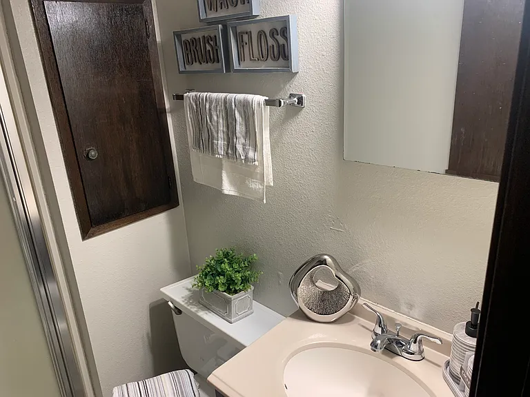 bathroom off master bedroom upstairs