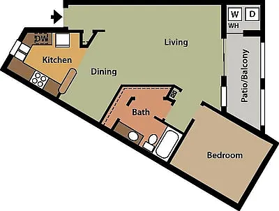 Floor plan 1/1 Apartment