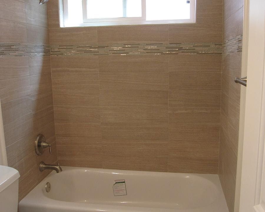Designer tiles in the bathroom