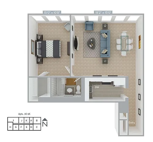 Floor plan A5-K-Classic