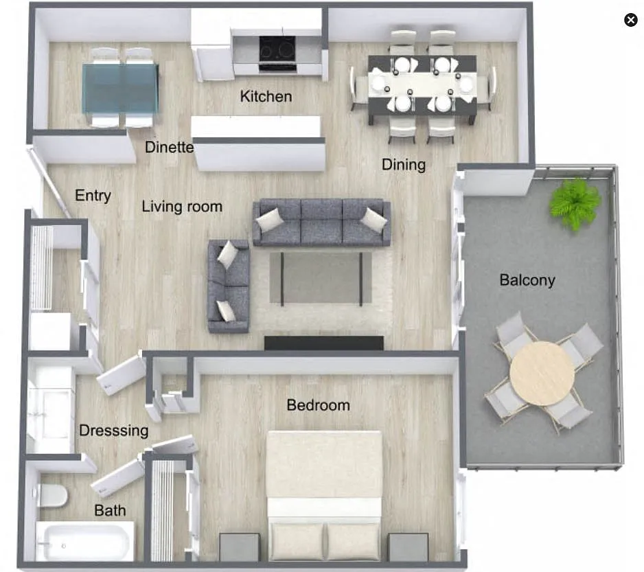 Floor plan Poplar (A1)