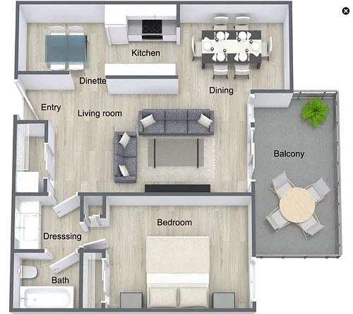 Floor plan Poplar (A1)