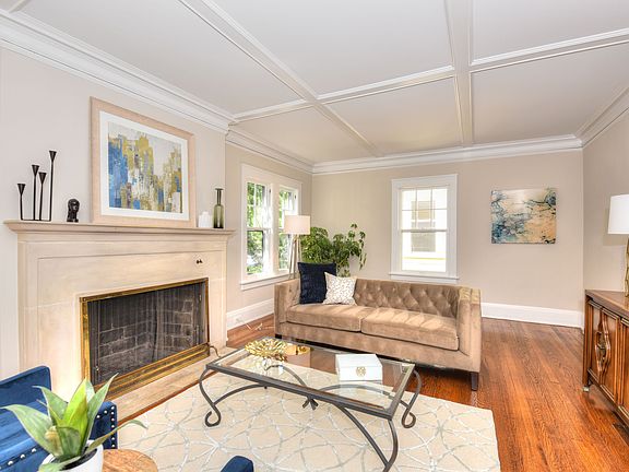 Natural Limestone Fireplace