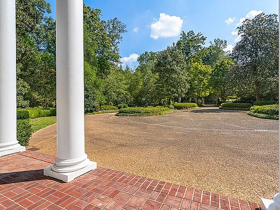 Stately columned entrance