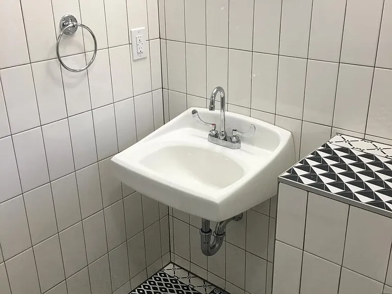 upstairs bathroom - sink