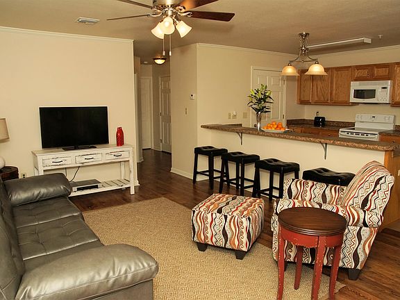 living area/kitchen bar