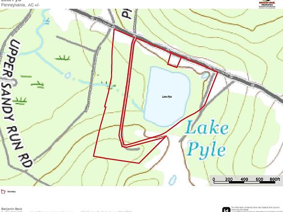 Lake Pyle Topo