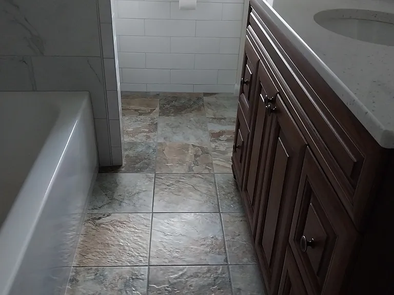 All new full bathroom.