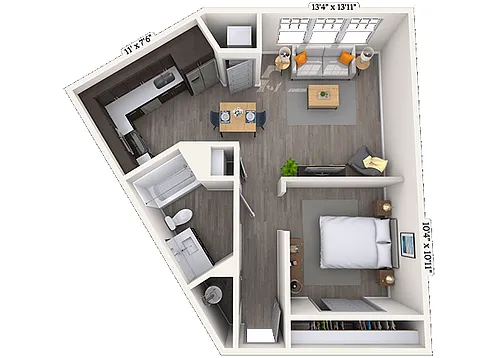 Floor plan A1B