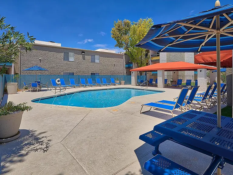 Resort Style Pool with BBQ Grills