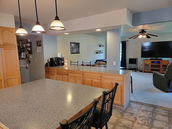 Other side of counter 