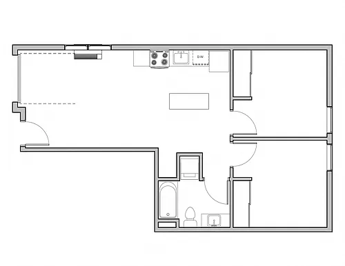 Floor plan Two Bedroom A