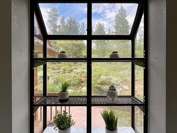 View of your very private backyard from the kitchen window.