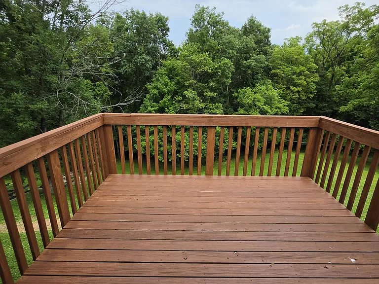 deck off the dining room area