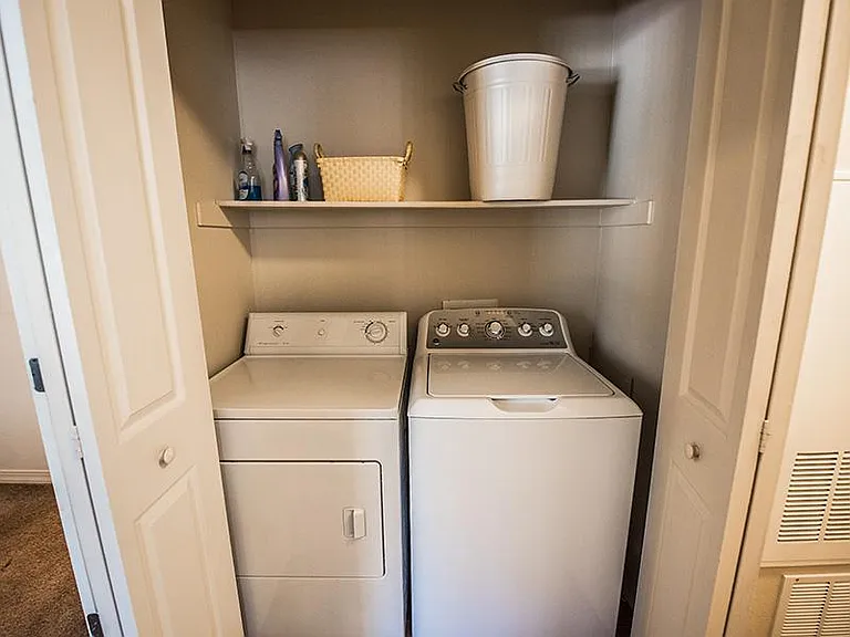 full sized washer and dryer included.