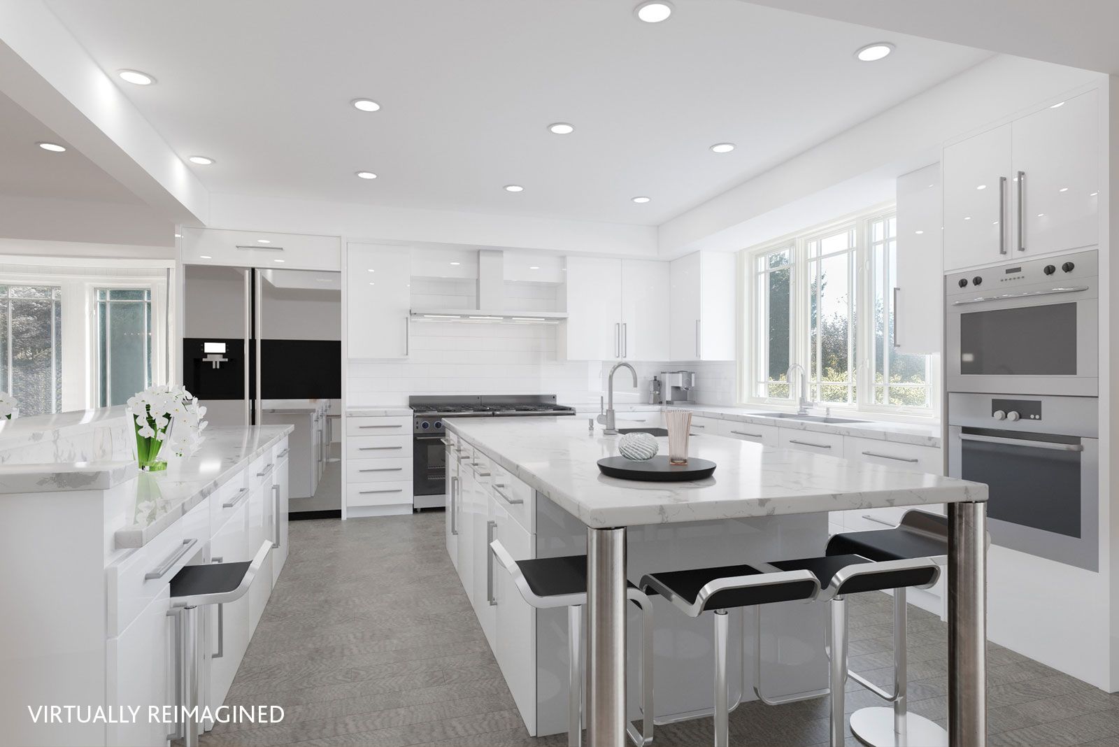  Kitchen of 6 Dannielles Way, Bridgehampton, NY (virtually re-imagined)