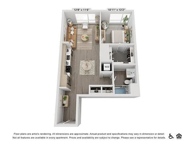 Floor plan A5 | 1 Bed | 1 Bath