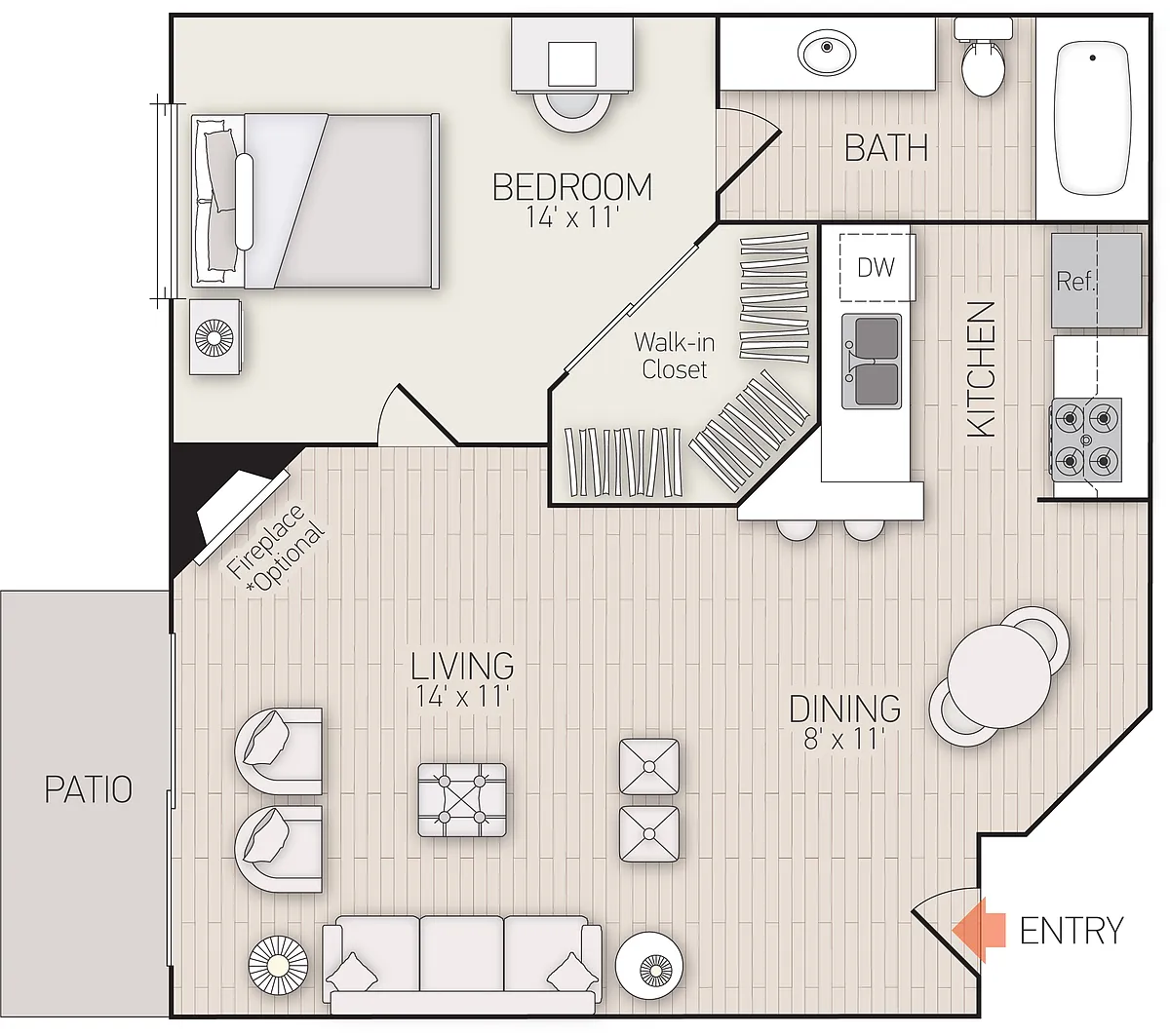 Floor plan Plan F