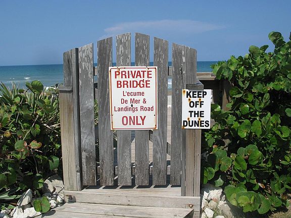 Private Beach access restricted to 14 families and guests