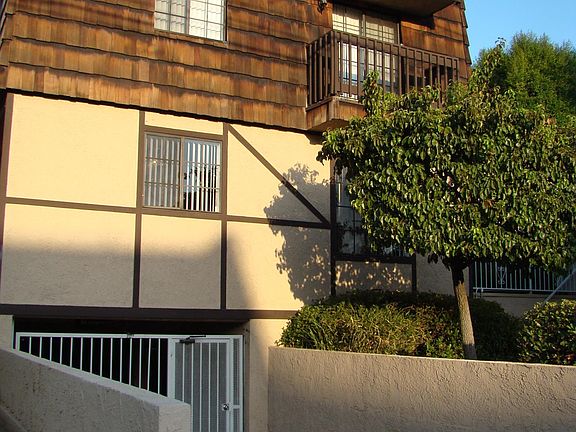 Entrance to underground parking; 2 cars/apt