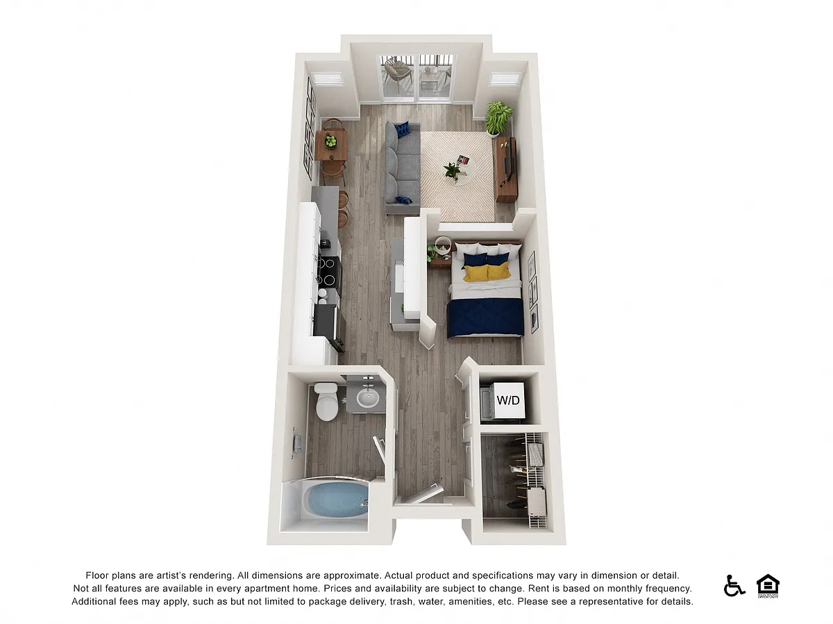 Floor plan Studio A - Premium