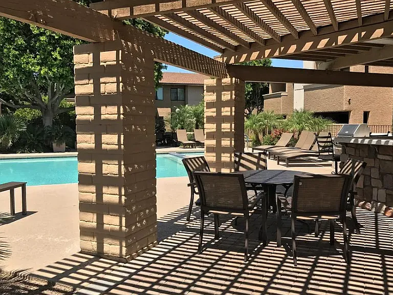 Grill and kitchen area for community use!