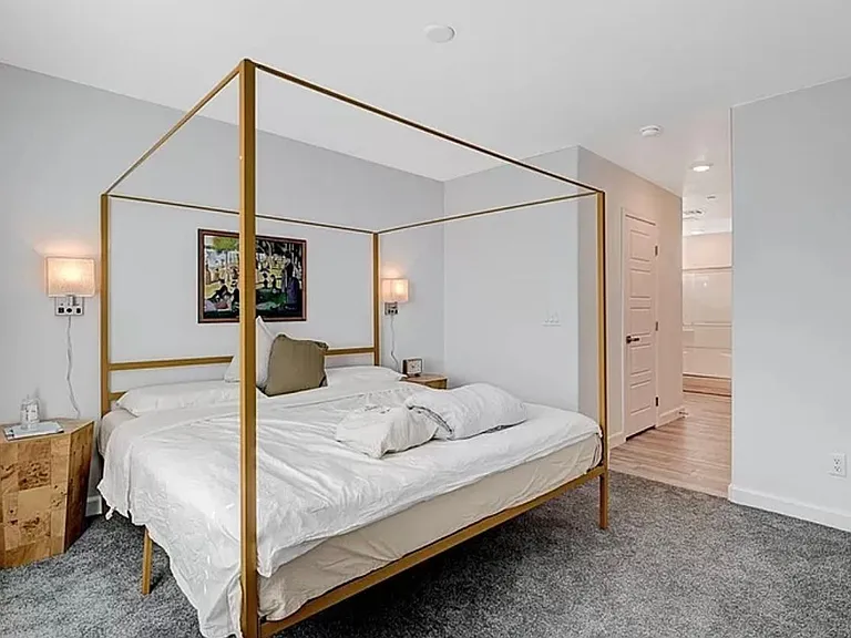 Primary bedroom with bathroom.