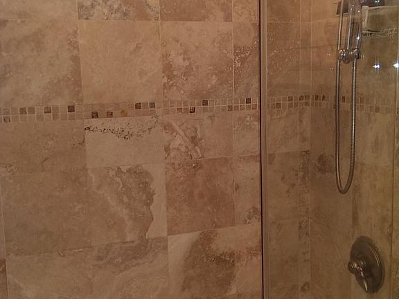 Shower with a tub