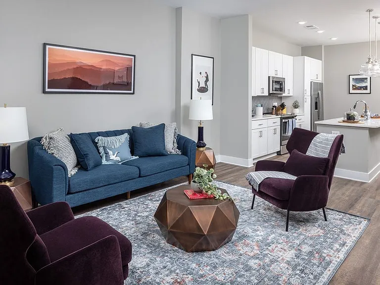 Scheme 1 - Living Area and Kitchen