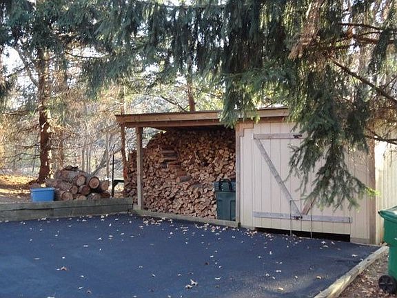 Covered Wood Storage and Shed