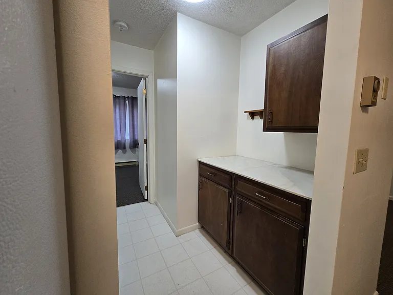 Multi purpose counter and storage in hallway