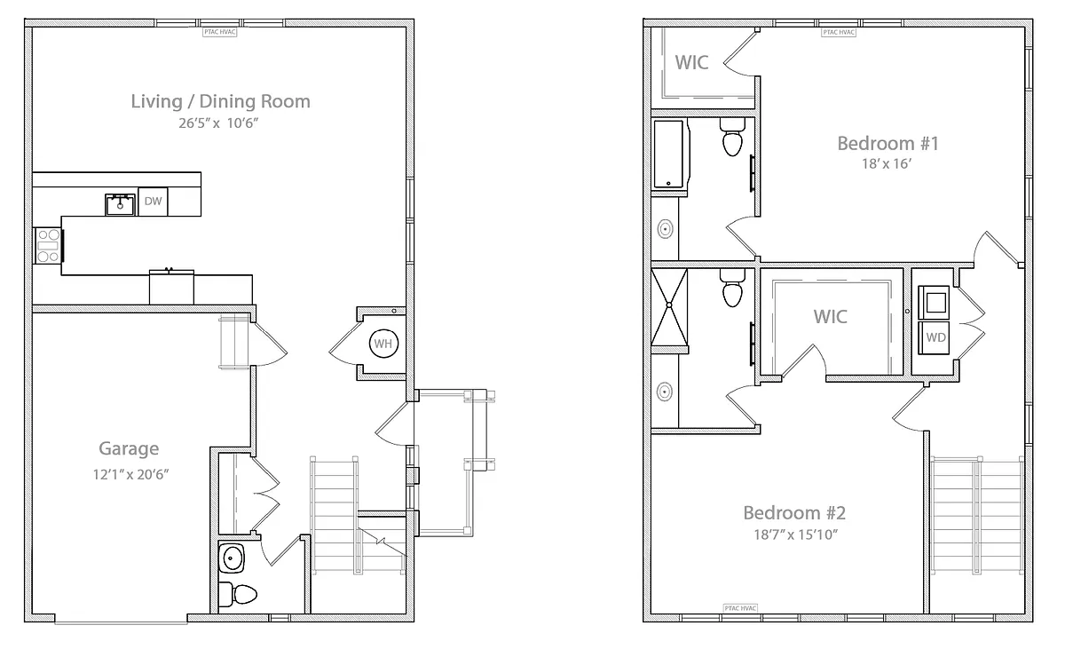 Floor plan Townhouse - End Unit